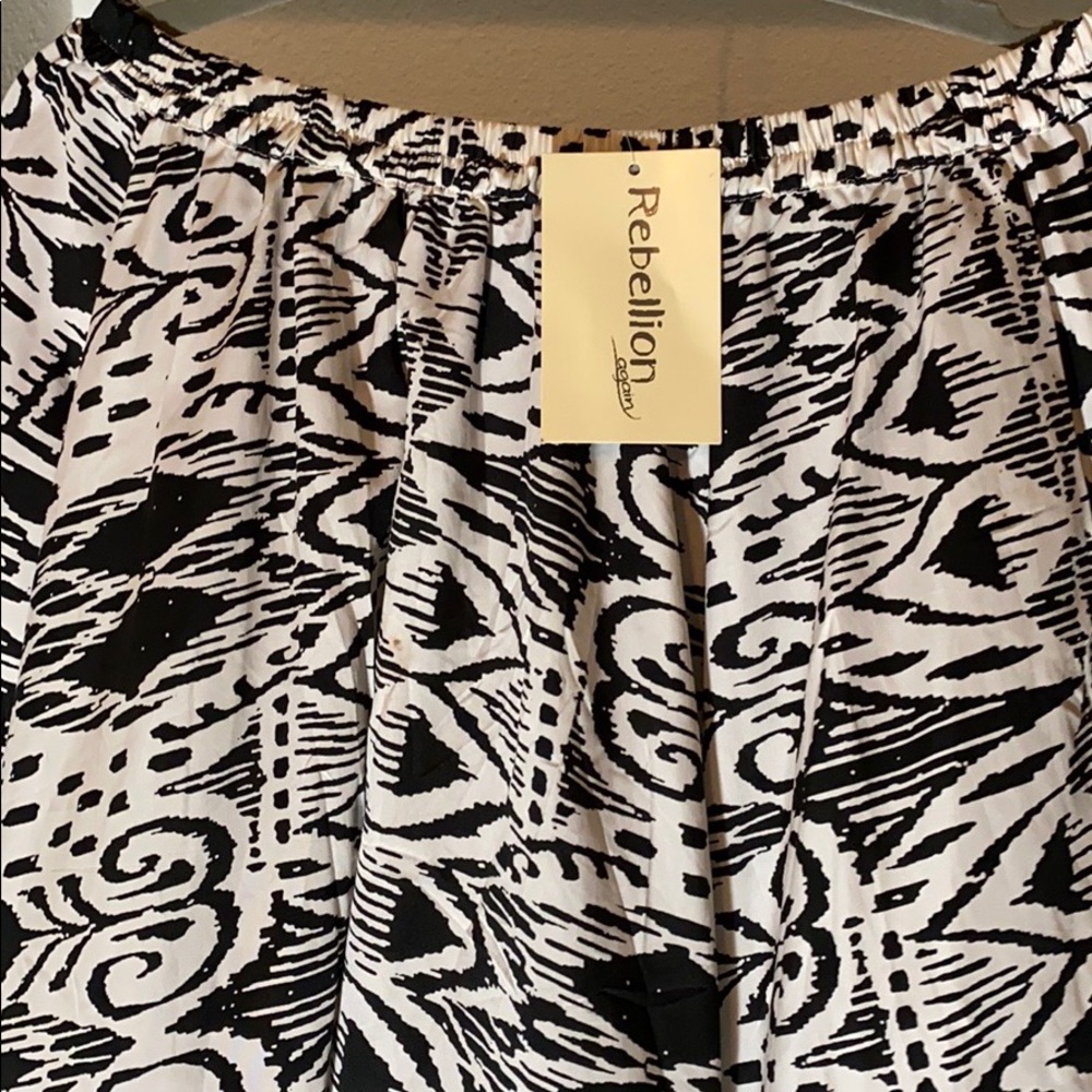 Tribal print circle skirt